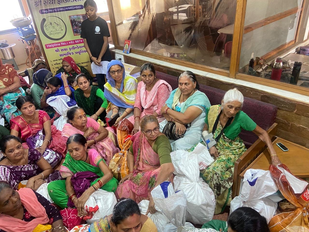 Monthly ration handover &mdash; Elder Care & Ration