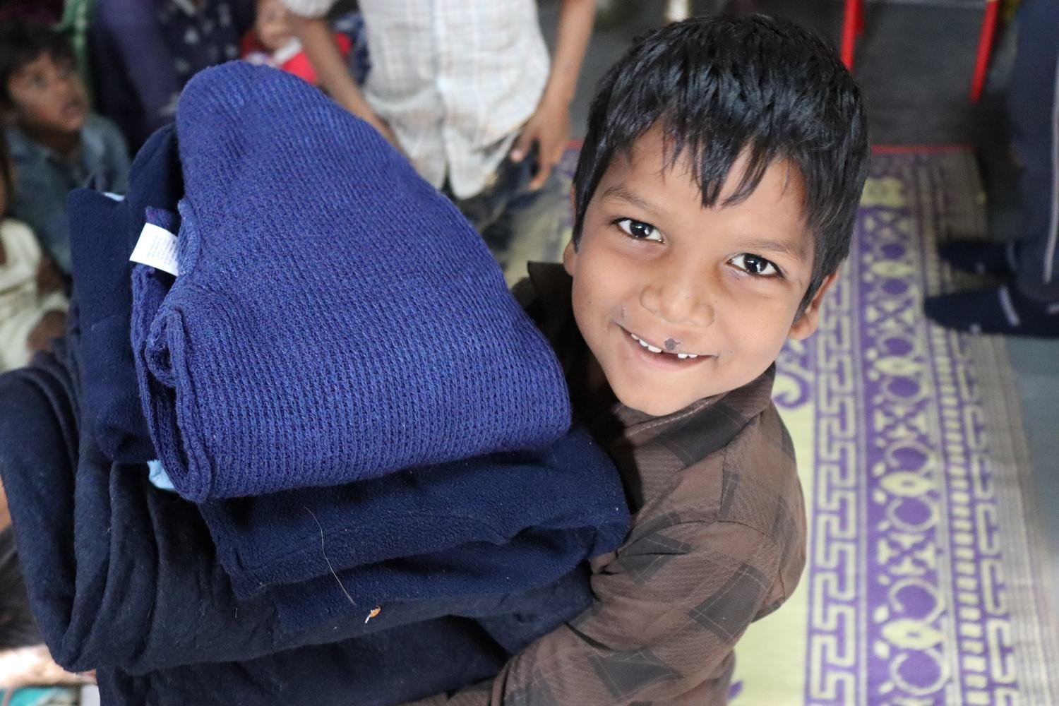 Blankets & warm clothing &mdash; Winter Drive